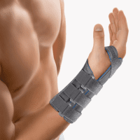 Bort Handgelenkstütze mit Aluschiene grau