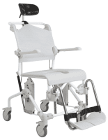 Dusch- und Toilettenrollstuhl Swift Mobil Tilt-2 mit Eimerhalter,grau
