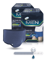 TENA men active Fit Pants Plus S/M, Hüfte 75-105 cm (1Karton: 4 x 12 Stück)