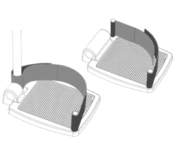 Fersengurt 1-tlg. 450mm schwarz