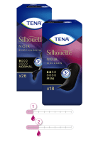 Slipeinlage TENA Silhouette Mini Noir (1 Karton: 6 x 18 Stück)
