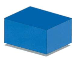 Formlux Extra Platte 110x110 cm 3 mm blau