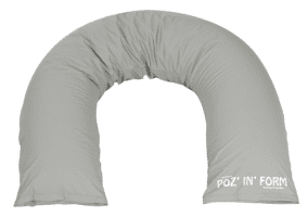 Poz’In’Form Halbmondkissen 200 x 30 cm, grau