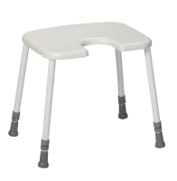 Duschhocker HEAVY, max. Belastbarkeit 200kg, mit Hygieneaussparung