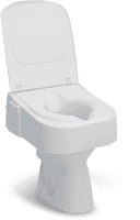 Toilettensitzerhöhung TSE 150 mit Deckel ohne Armlehnen weiß