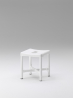 Duschhocker DH 49 mit Hygieneöffnung weiß