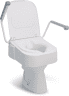 Toilettensitzerhöhung TSE 150 Plus mit Deckel und Armlehnen, weiß