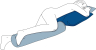 Universalkissen CAREPUR M 60 x 40 cm blau_Anwendung 1