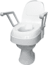 Toilettensitzerhöhung TSE 120 Plus, mit Armlehnen, geöffneter Deckel