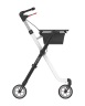Indoor-Rollator Pixel mit Tablett und Tasche, schwarz-weiß