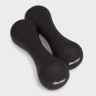 Neopren Kurzhantel Deuser, 2 Stück, schwarz, 2 kg