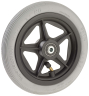 Komplett-Rad, luftbereift 200x30 mm Nabenlänge 60 mm grau