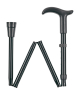 Gehstock SIMPLEX faltbar, Fritzgriff, gefaltet