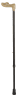 Leichtmetallstock Fischergriff marmorierter Griff, verstellbar schwarz