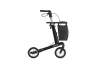 Rollator SERVER Komfort Softräder, mit Stockhalter und Tasche, Seitenansicht