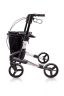 Rollator Troja Original Black Series S, silber, Seitenansicht