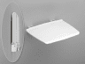 Duschklappsitz Serie 150 RD weiß