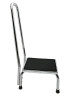 Trittstufe mit Haltegriff chrom/schwarz