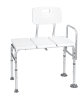 Badewannen-Transferbank Aluminium weiß 70 x 41 x 53-63cm
