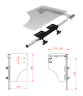 Halber Therapietisch 295x480x8mm,klappbar