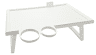 Bett-Serviertisch Kunststoff ca.53x32x20cm weiß