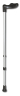 Gehstock Fischergriff verstellbar, silber