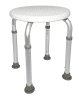Duschhocker EXTRA 8-fach höhenverstellbar, weiß
