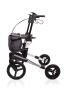 Rollator Olympos ATR Black Series OFF road wheels, silber, Seitenansicht