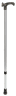 Leichtmetallstock mit anatomischem Griff, silber