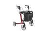 Rollator SERVER Standard mit Stockhalter und Tasche, Farbe weinrot