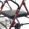 Rollator GoLite 200 XXL rot, Detailbild vom Sitz