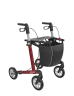 Rollator SERVER Komfort Softräder, weinrot