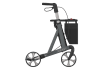 Rollator SERVER HD Standard mit Stockhalter und Tasche anthrazit, Seitenansicht