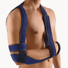 Bort OmoBasic Schulter-Arm-Adduktionsorthese nach Gilchrist, blau