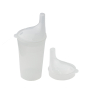 Trinkbecher-Set transparent für Tee und Brei, langes Mundstück