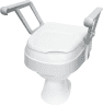 Toilettensitzerhöhung TSE 120 Plus, mit Armlehnen, geschlossener Deckel