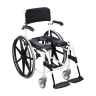 Dusch-Toilettenstuhl Levina 400-2 24" Räder, weiß-schwarz