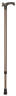 Leichtmetallstock mit anatomischem Griff, braun
