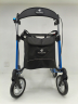 Rollator SERVER C PUR-Softräder, mit Stockhalter, Tasche, Rückengurt und Klingel SKY BLUE, Ansicht Vorderseite