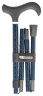 Gehstock Derbygriff Carbon, mit Softtouch, gefaltet