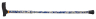 Faltstock höhenverstellbar 85-95cm Blume blau