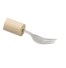 Griffverdicker beige, auf Gabel aufgesteckt