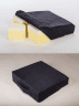 Aufstehhilfe 40x43x12/8cm VELOURS schwarz