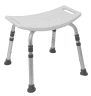 Duschhocker DURO KD mit Haltegriffen im Sitz, weiß