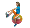 Gymnastikball Gymnic ARTE bunt, Anwendung auf Ball sitzend