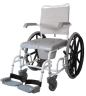 Dusch-Toilettenrollstuhl DuoMotion grau 24 Zoll