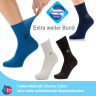 Baumwollsocken Ultraflex Cotton extra weit