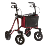 Leichtgewicht-Rollator TAIMA VENTUM mit Tasche, amarena