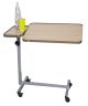 Bett-Tisch mit geteilter Platte 40x78cm, Höhe 72-115cm, Walnuss