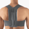 Bort Geradehalter StabiloFix, elastisch, grau von hinten